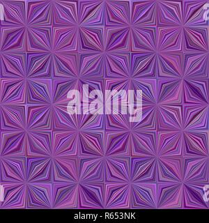 Purple geometric striped shape mosaic tile pattern background Stock Vector