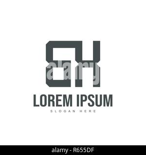 BX Letter logo design. Initial letter logo template design Stock Vector