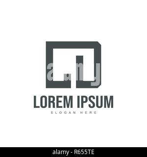 CD Letter logo design. Initial letter logo template design Stock Vector
