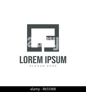 CE Letter logo design. Initial letter logo template design Stock Vector