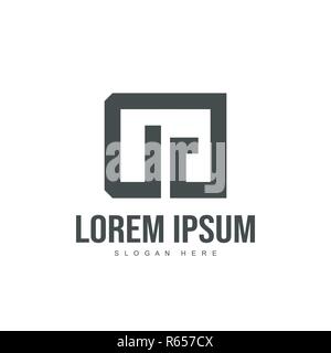 DG Letter logo design. Initial letter logo template design Stock Vector