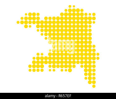 map of aargau Stock Photo