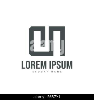 DN Letter logo design. Initial letter logo template design Stock Vector