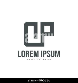 DP Letter logo design. Initial letter logo template design Stock Vector