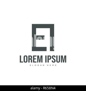 EI Letter logo design. Initial letter logo template design Stock Vector
