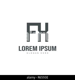Initial letter logo design. minimal letter logo template Stock Vector