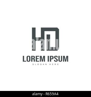 Initial letter logo design. Minimal letter logo template design Stock Vector