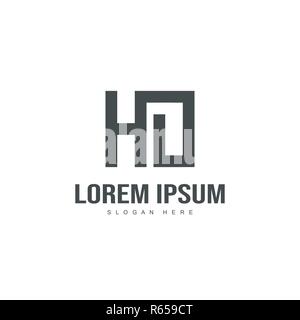Initial letter logo design. Minimal letter logo template design Stock Vector
