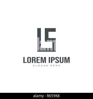 Initial letter logo design. Minimal letter logo template design Stock Vector