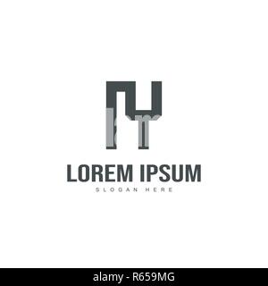 Initial letter logo design. Minimal letter logo template design Stock Vector