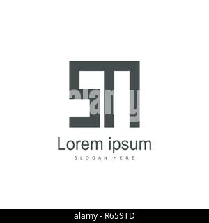 SN Letter logo design. Initial letter logo template Stock Vector
