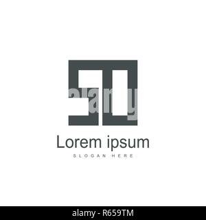 SO Letter logo design. Initial letter logo template Stock Vector