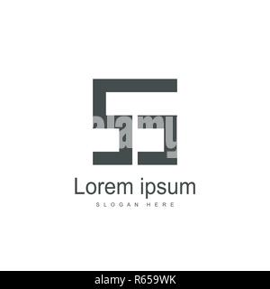 SS Letter logo design. Initial letter logo template Stock Vector