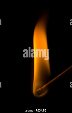 burning match Stock Photo