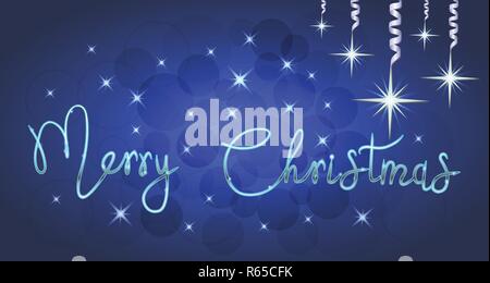 Brilliant illustration of Stars and sparkles, postcard Stock Vector
