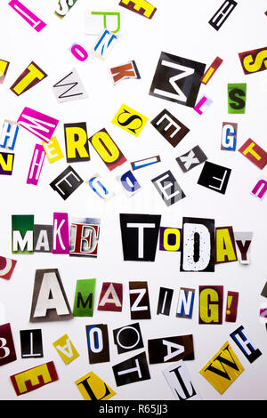 Word writing text Make Today Amazing Motivational Call. Business ...