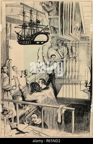 Le Théâtre Illustré: les coulisses du 'Chat Noir'. Dimensions: 30.8 cm x 20.7 cm. Museum: Van Gogh Museum, Amsterdam. Author: Sahib. Stock Photo