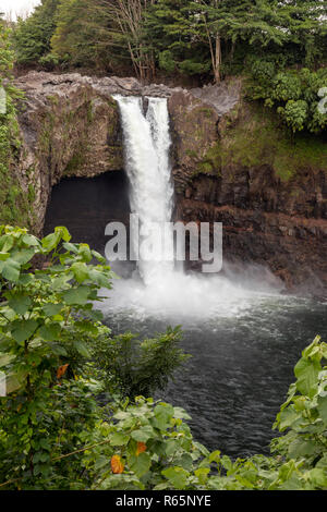 Hilo, Hawaii - Rainbow Falls. Stock Photo
