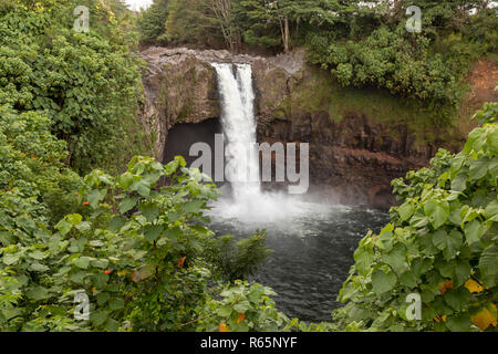 Hilo, Hawaii - Rainbow Falls. Stock Photo