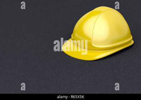 Yellow Construction Hard Hat protection flashlight off Stock Photo - Alamy