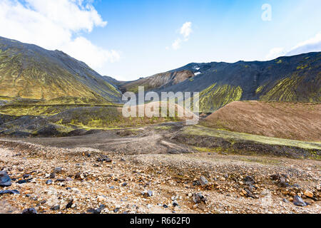 mountains near Graenagil canyon in Iceland Stock Photo