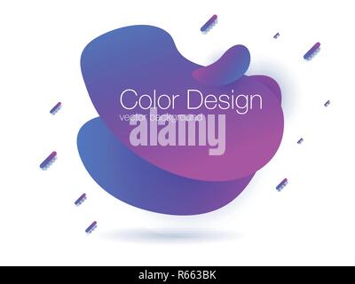 Abstract modern graphic elements. Dynamical colored forms and line. Gradient abstract banner. Stock vector Stock Vector