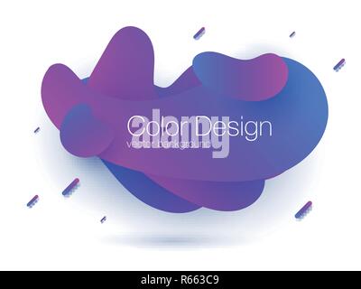 Abstract modern graphic elements. Dynamical colored forms and line. Gradient abstract banner. Stock vector Stock Vector