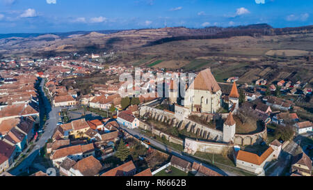 Biertan fortified church in Transylvania, Romania. Stock Photo