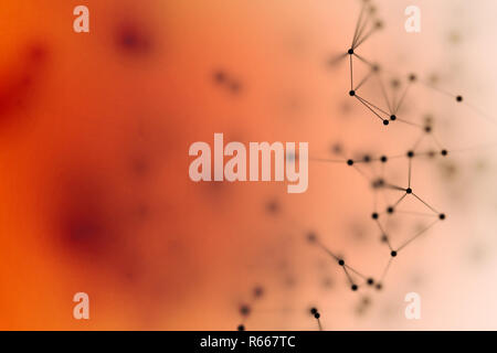 Dark virus blood cells abstract computer graphics background Stock Photo
