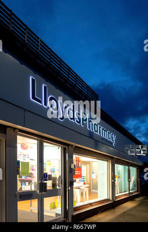 Lloyds Pharmacy chemist shop sign logo, Ely Cambridgeshire, England ...