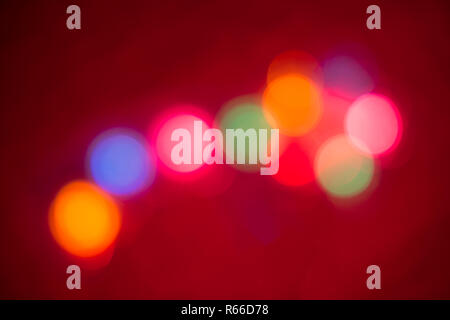 Blurry multicolored spherical lights Stock Photo