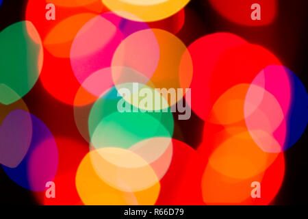 Blurry multicolored spherical lights Stock Photo