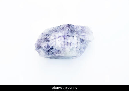 Fluorite mineral isolated over white Stock Photo