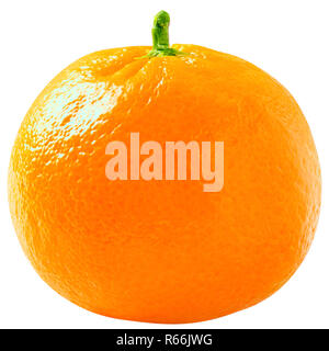 Isolated mandarin on white background with clipping path Stock Photo