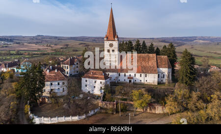 Cincu medieval church Stock Photo