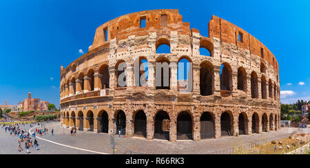 Colosseum or Coliseum in Rome, Italy. Stock Photo