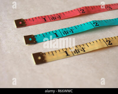 Tailor tape ruler in Cun (Chinese Inch) Stock Photo