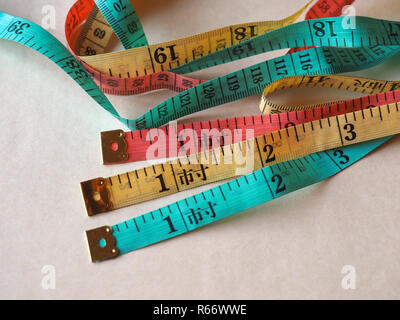 Tailor tape ruler in Cun (Chinese Inch) Stock Photo