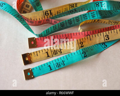 Tailor tape ruler in Cun (Chinese Inch) Stock Photo