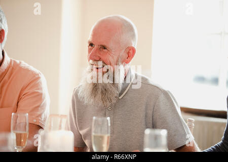 Senior Man At A Wedding Stock Photo