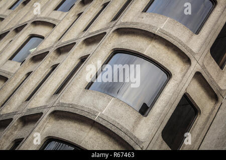 Windows of a commercial building Stock Photo