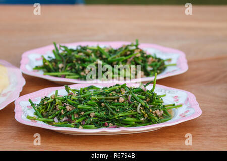Vegetable fern spicy salad Stock Photo - Alamy