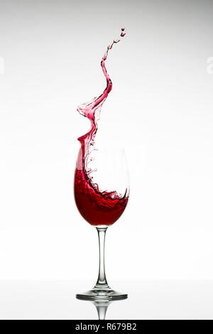 13. red wine splashing out of a glass