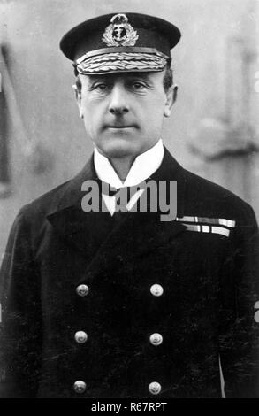 JOHN JELLICOE, 1st Earl Jellicoe (1859-1935) Royal Navy officer Stock Photo