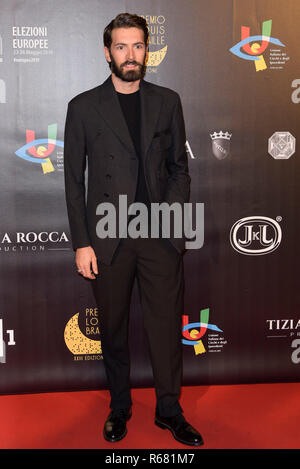 Foto Mario Cartelli/LaPresse03-12-2018 Roma, Italia SpettacoloRed carpet del Premio Louis Braille 2018 all&#x2019;Auditorium della ConciliazioneNella foto: Giovanni CaccamoPhoto Mario Cartelli/LaPresseDecember 03, 2018 Rome, ItalyEntertainementRed carpet for &#x201c;Louis Braille Award 2018&#x201d; at Conciliazione AuditoriumIn the photo: Giovanni Caccamo Stock Photo