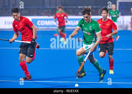 BHUBANESWAR, 04-12-2018, Odisha Hockey Men's World Cup Bhubaneswar 2018. Venue: Kalinga Stadium. Matthew Nelson during the game Ireland vs China. Stock Photo