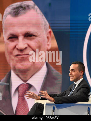 Foto Fabrizio Corradetti/LaPresse 04 dicembre 2018 Roma , Italia  Spettacolo Rai Luigi di Maio a Porta a Porta  Nella foto: Luigi Di Maio Stock Photo