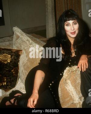 LOS ANGELES, CA - MARCH 12: (EXCLUSIVE) Singer/actress Cher poses on March 12, 1993 in Los Angeles, California. Photo by Barry King/Alamy Stock Photo Stock Photo