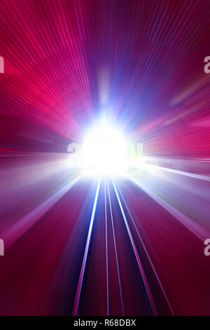 Speed motion lights Stock Photo