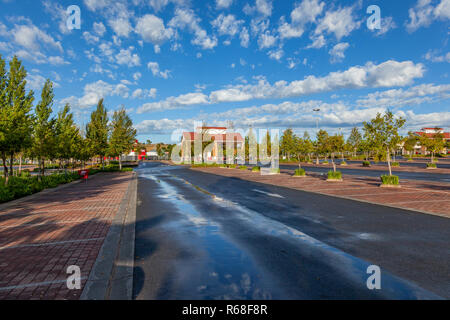 Irene village mall, a modern shopping mall filled with works of art, Pretoria, South Africa Stock Photo